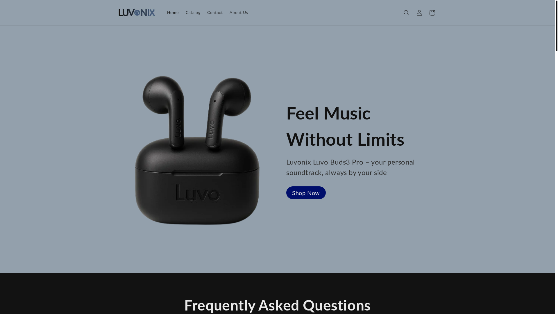 website screenshot of https://luvonix.net/