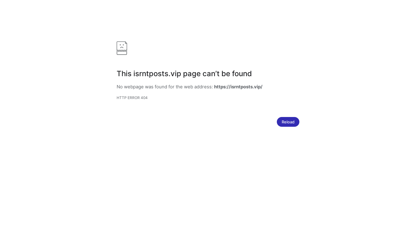 website screenshot of https://isrntposts.vip/