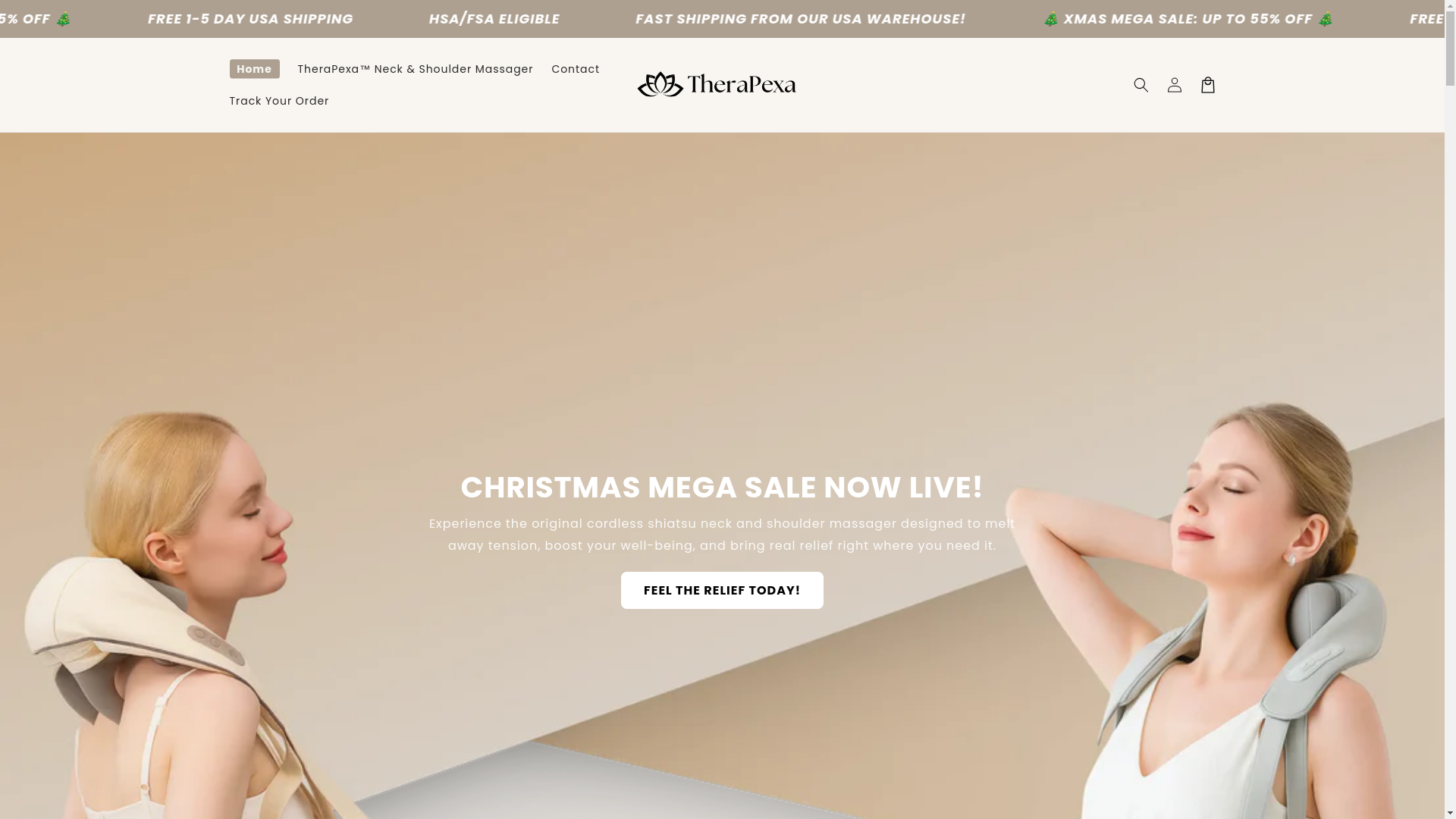 website screenshot of https://therapexa.tech/