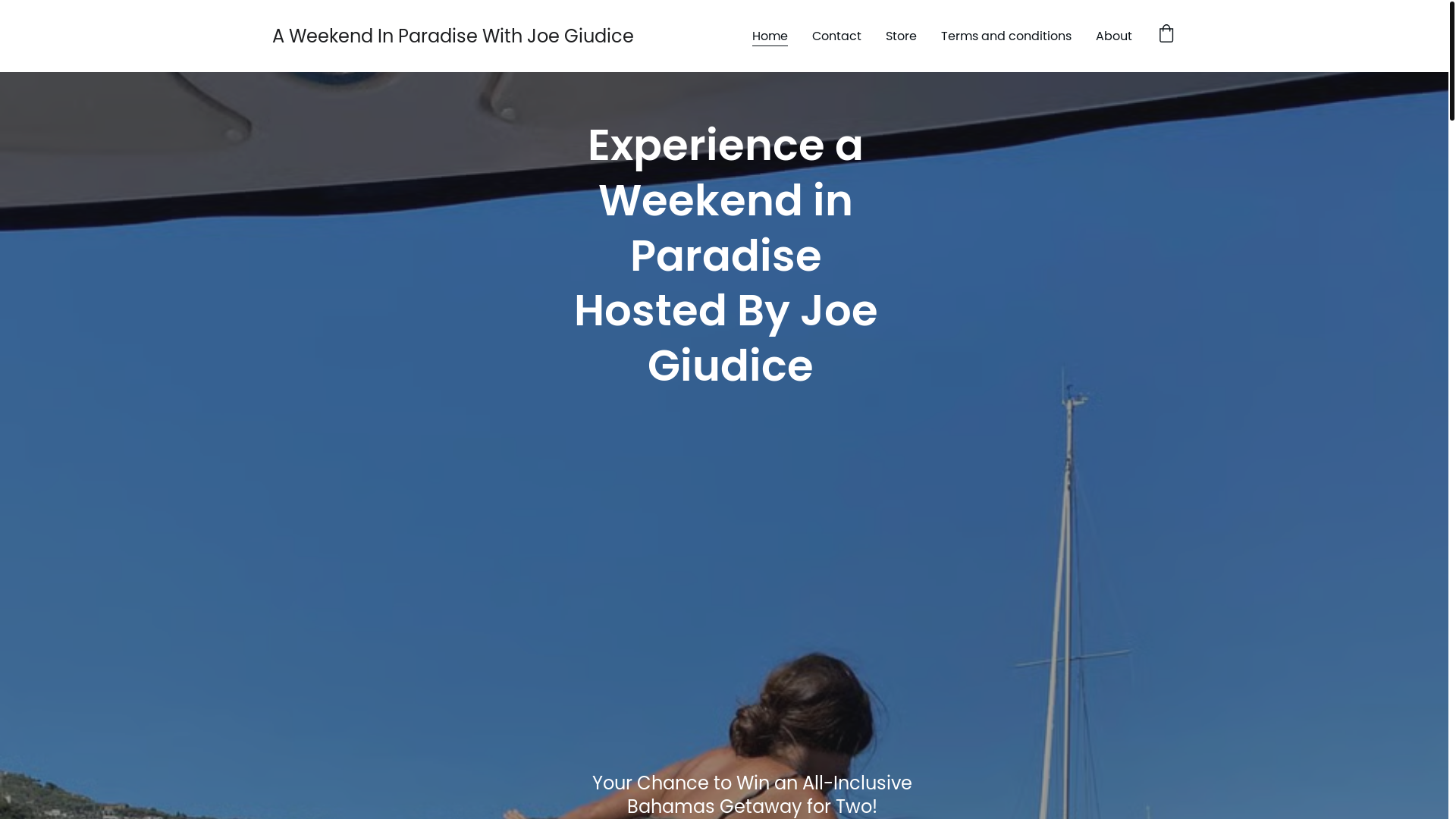 website screenshot of https://weekendwithjoegiudice.com/