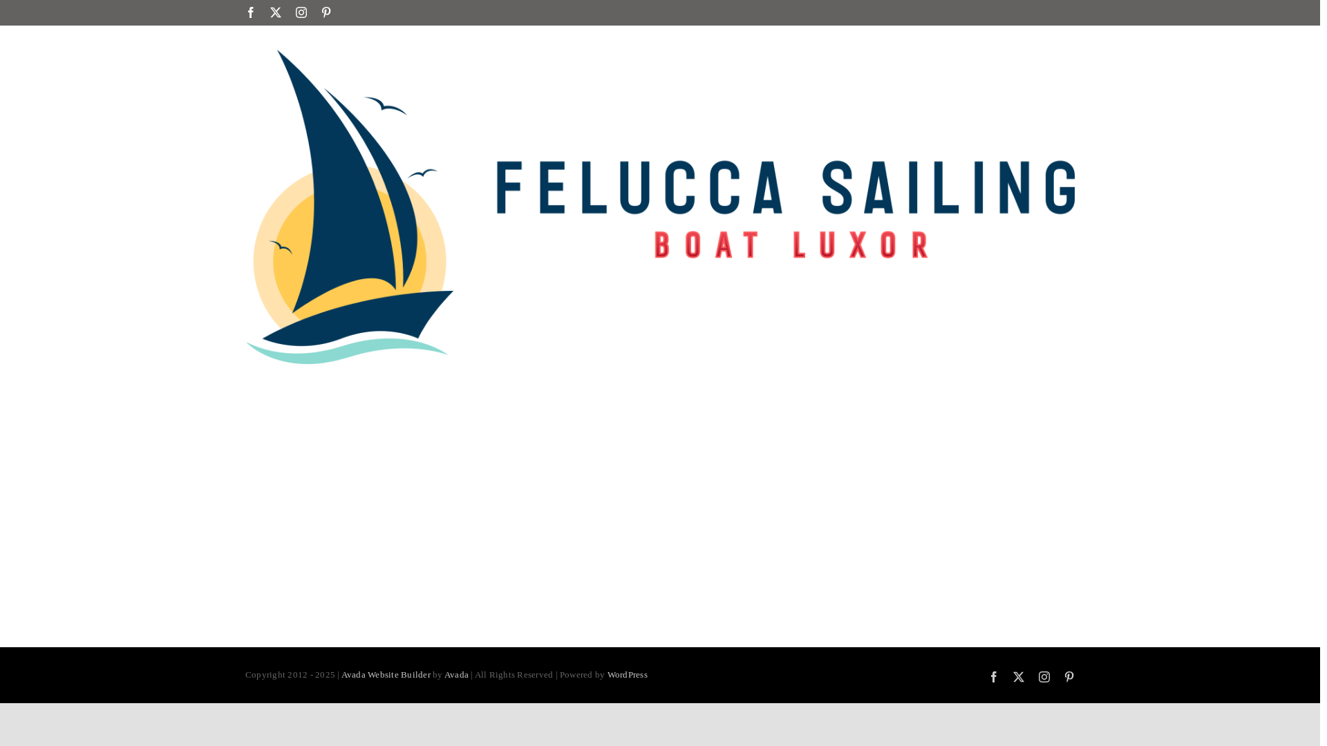 website screenshot of https://feluccasailingboatluxor.com/