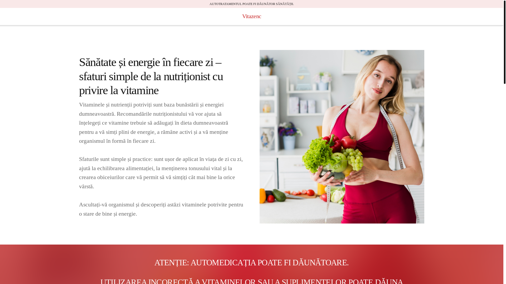 website screenshot of https://vitazenc.info/