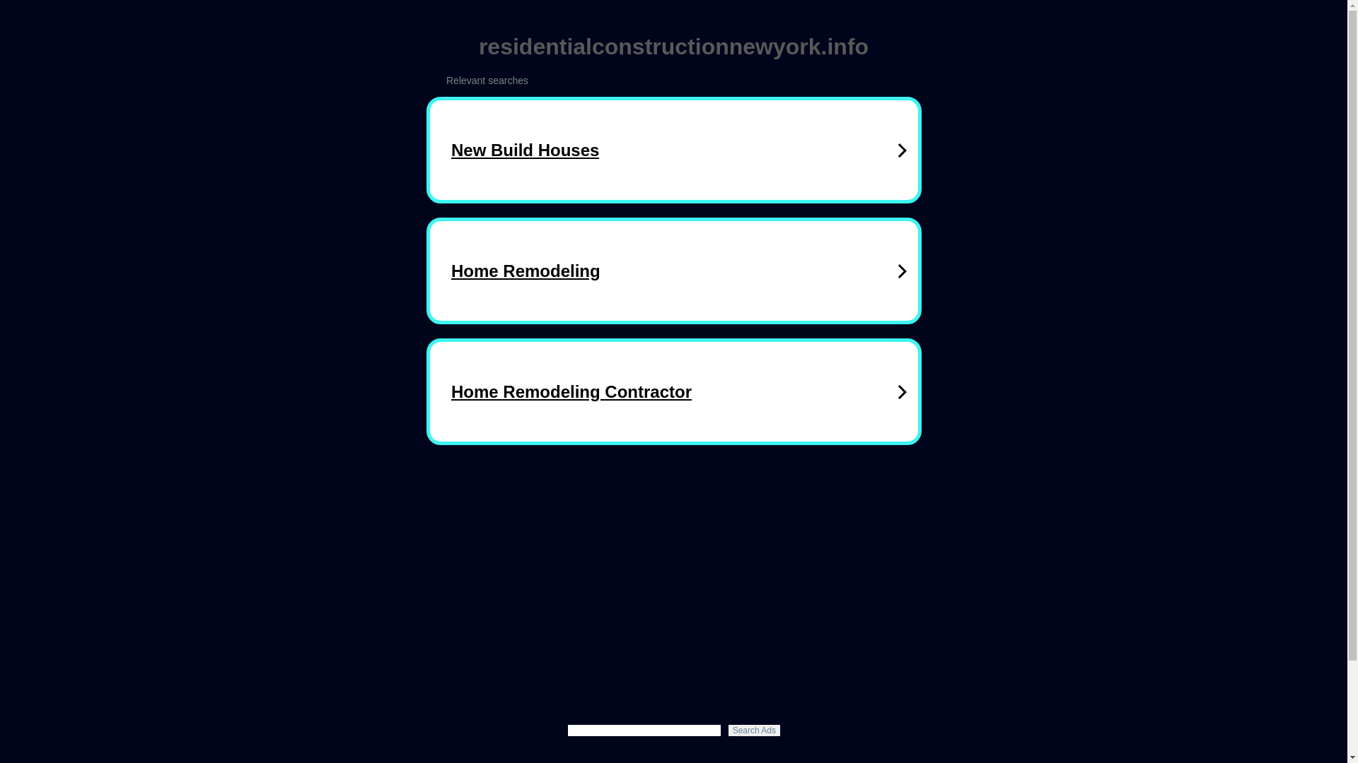 website screenshot of https://residentialconstructionnewyork.info/