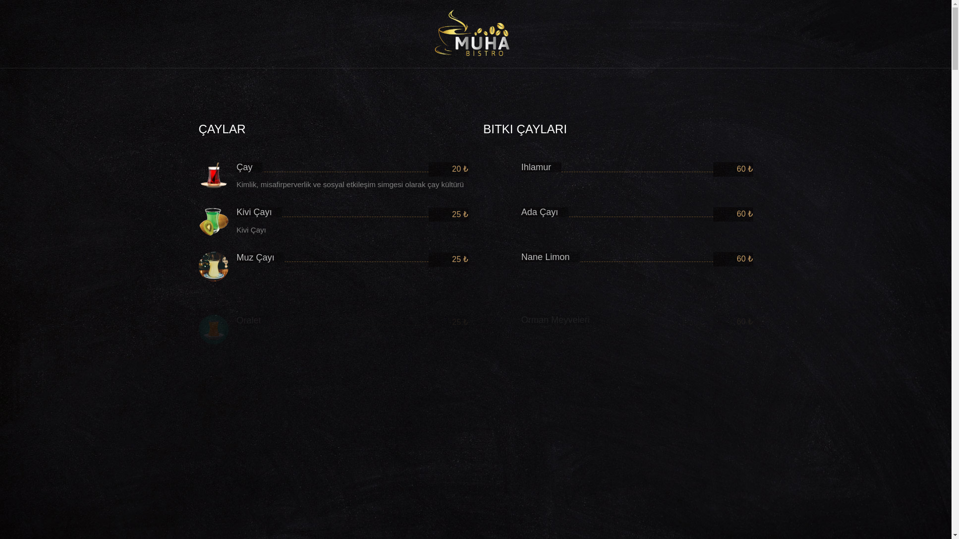 website screenshot of https://muhabistro.com/