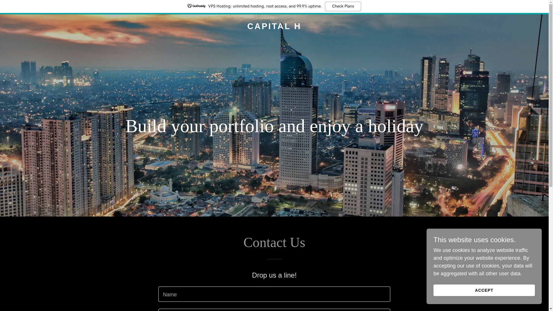 website screenshot of https://capitalh.me/