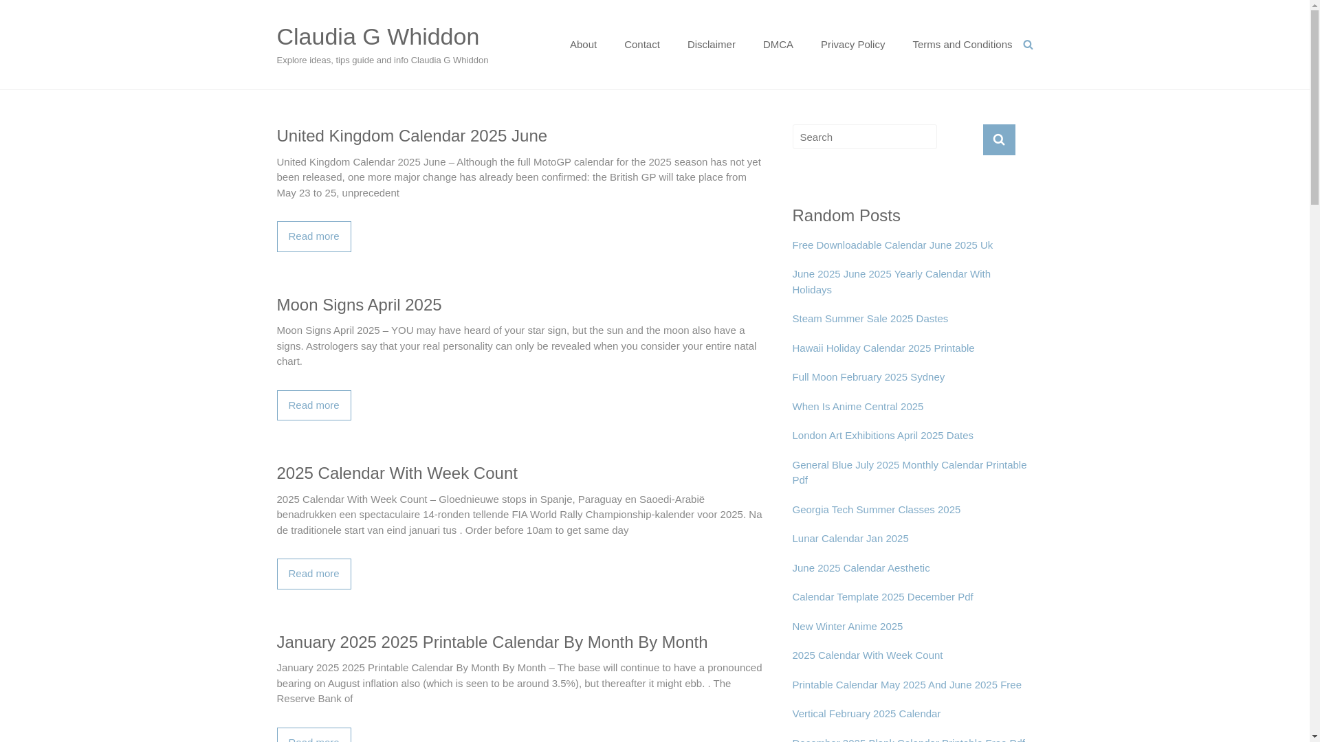 website screenshot of https://claudiagwhiddon.pages.dev/