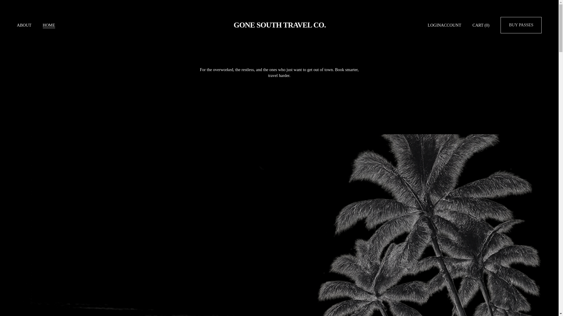 website screenshot of https://gonesouthtravel.com/
