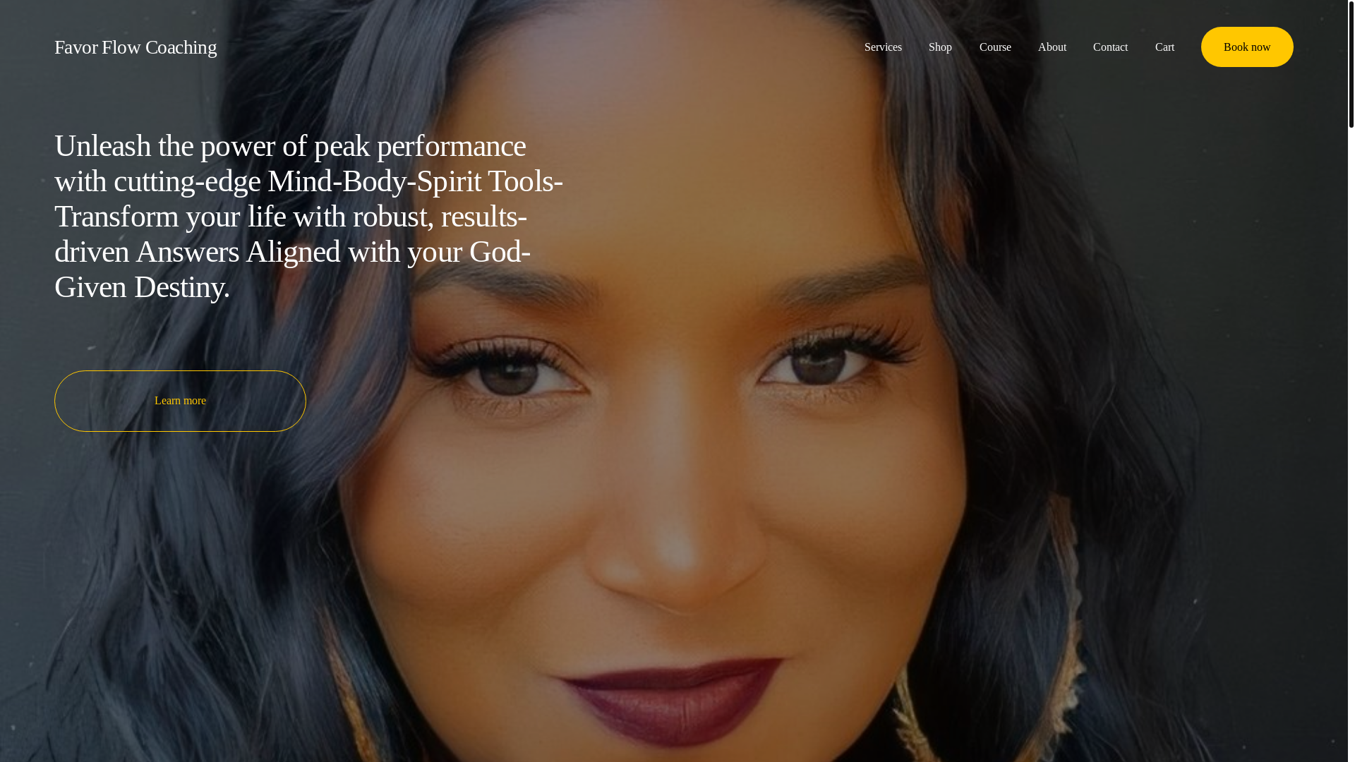 website screenshot of https://favorflowcoaching.com/