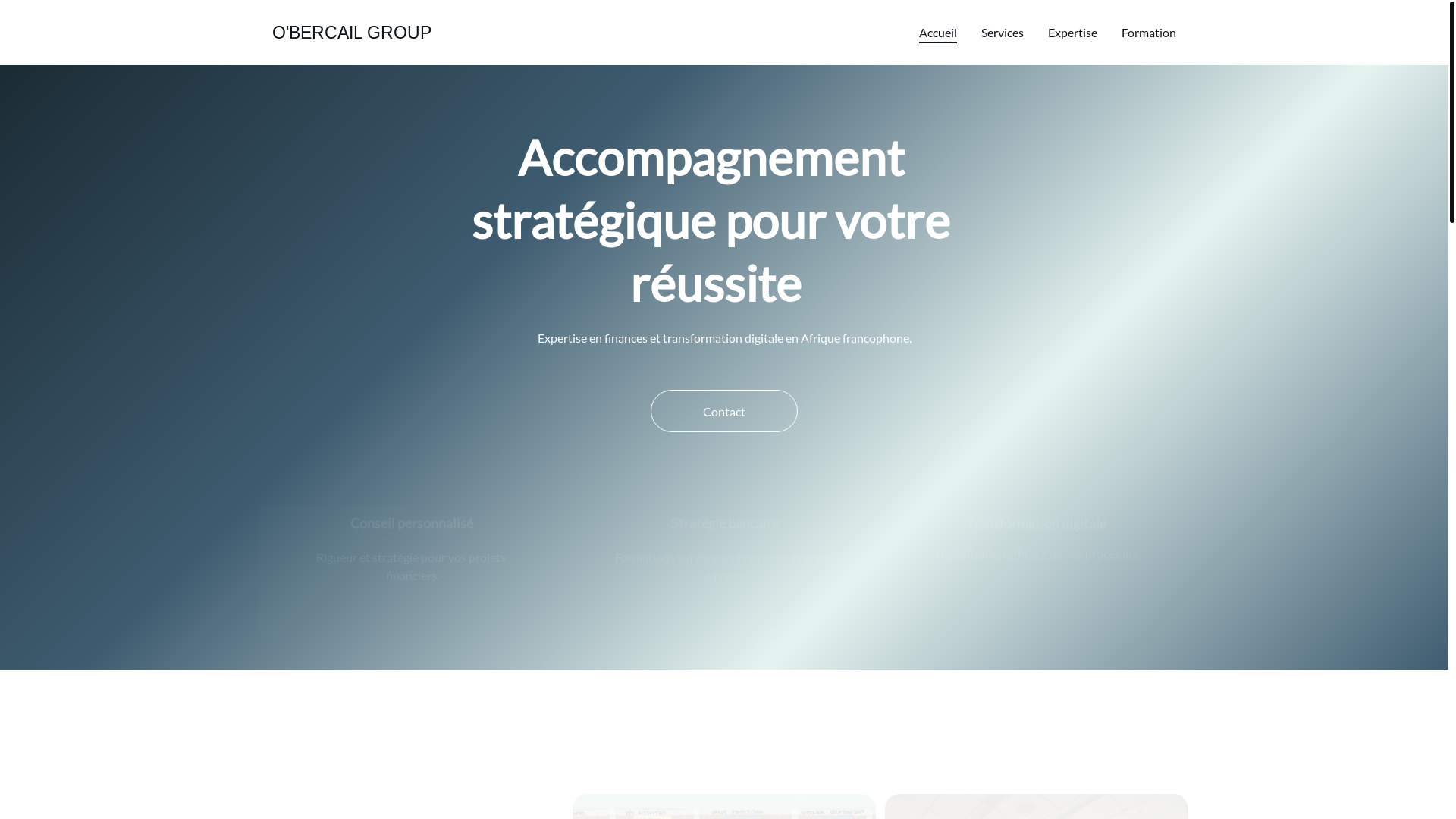 website screenshot of https://obercailgroup.org/