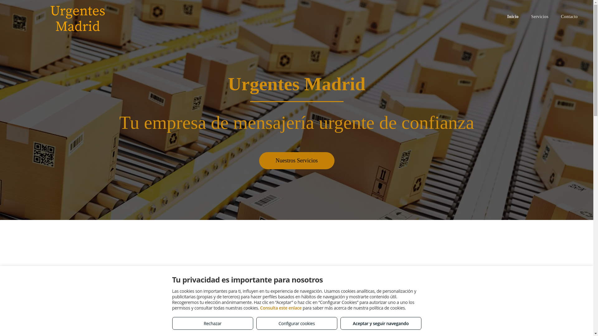 website screenshot of https://urgentesmadrid.es/