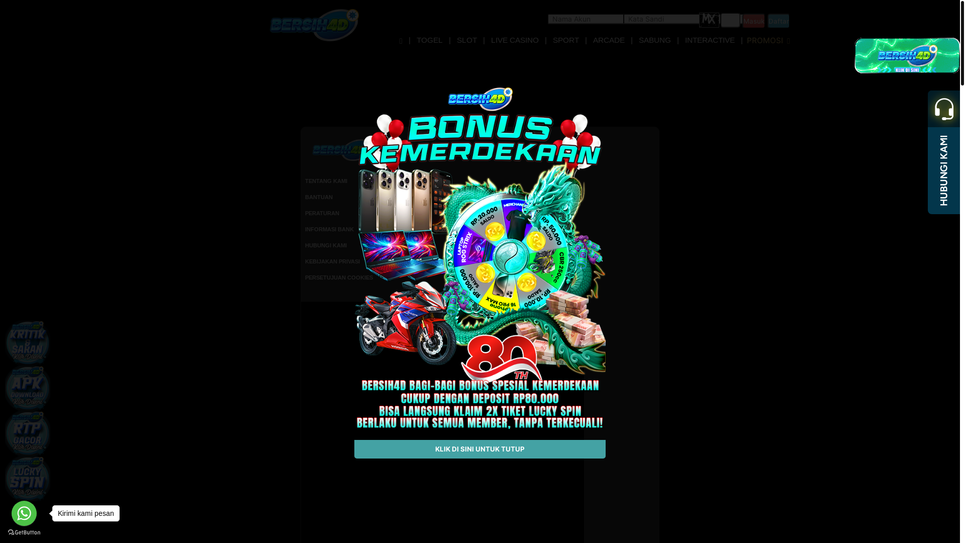 website screenshot of https://bssecepatkilat.store/