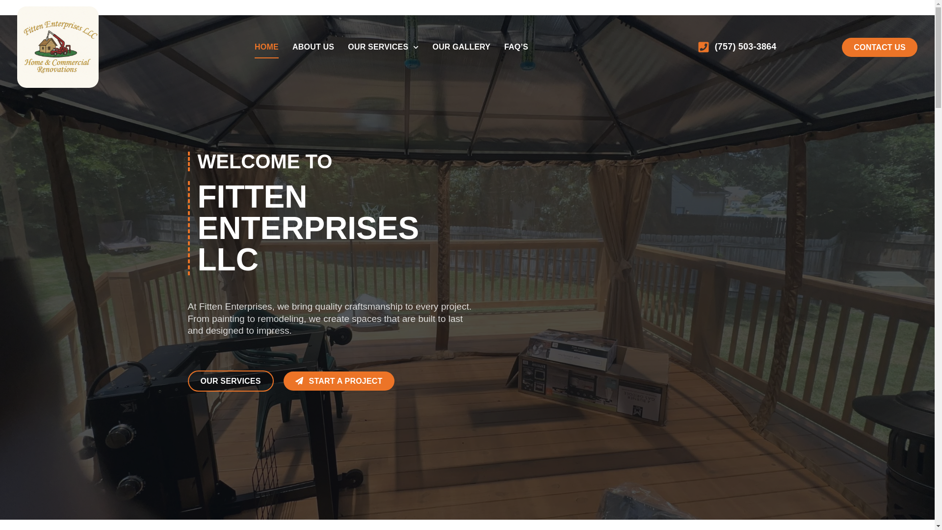 website screenshot of https://fittenenterprises.com/