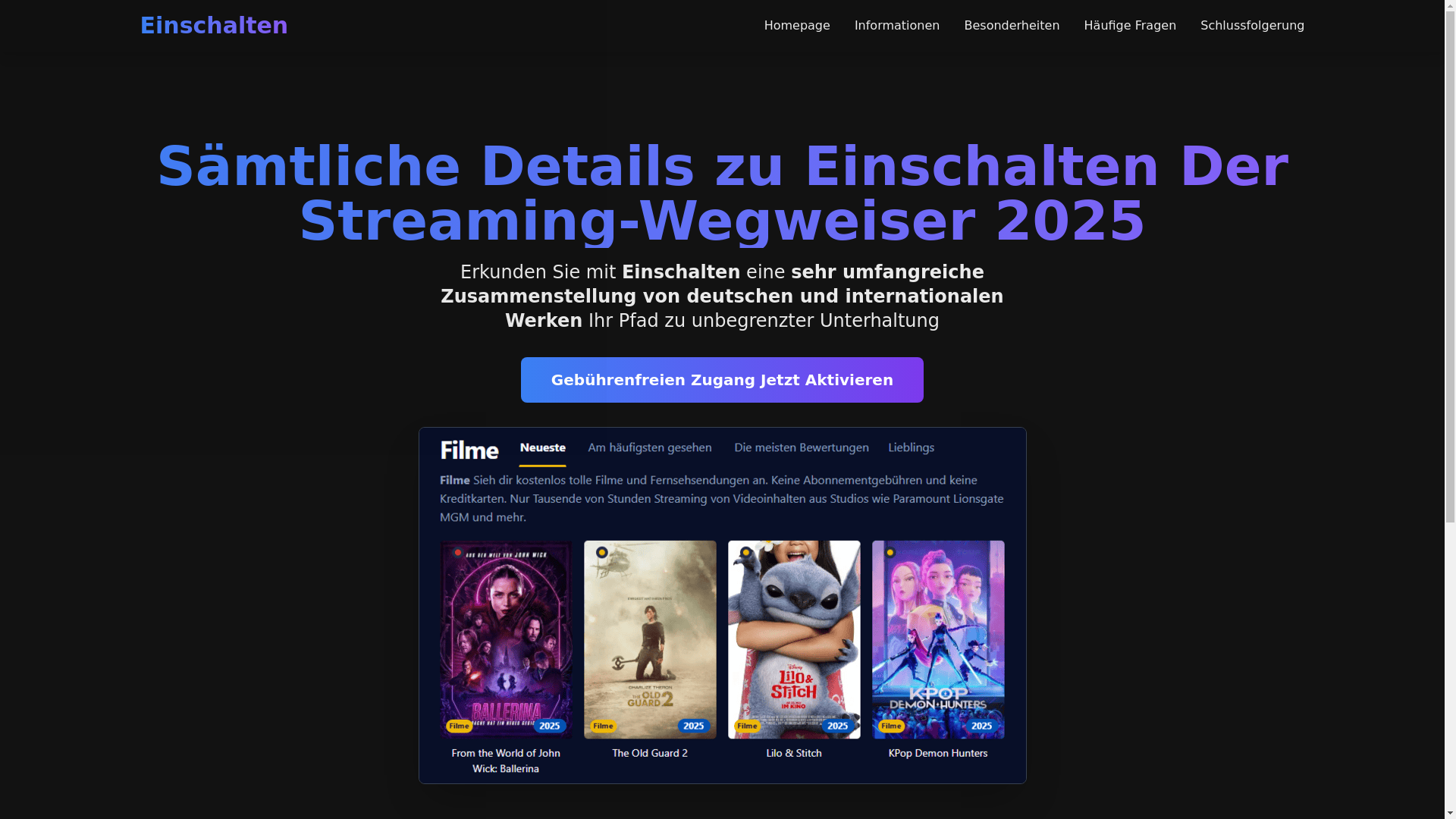 website screenshot of https://einschalten-ij9k.pages.dev/