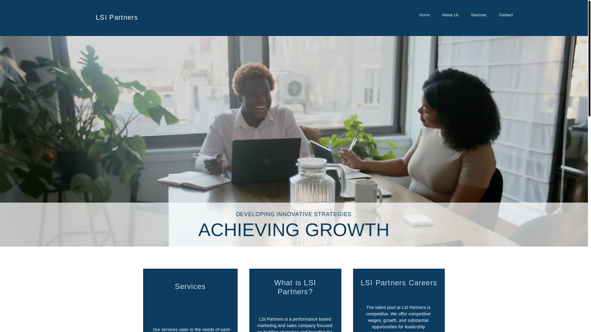 website screenshot of https://lsi-partners.com/