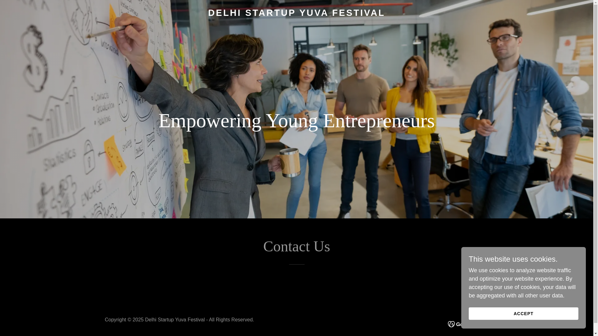 website screenshot of https://delhistartupyuvafestival.com/