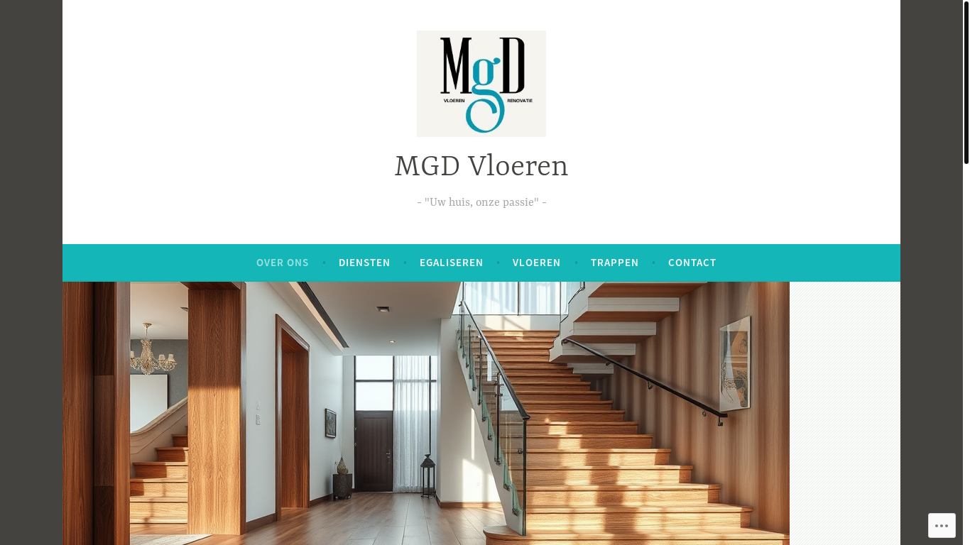 website screenshot of https://mgdvloeren.nl/