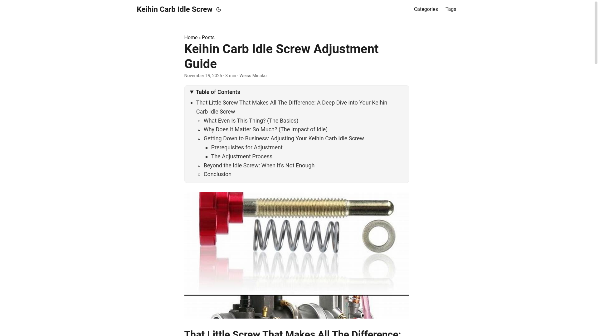 website screenshot of https://keihincarbidlescrew.pages.dev/