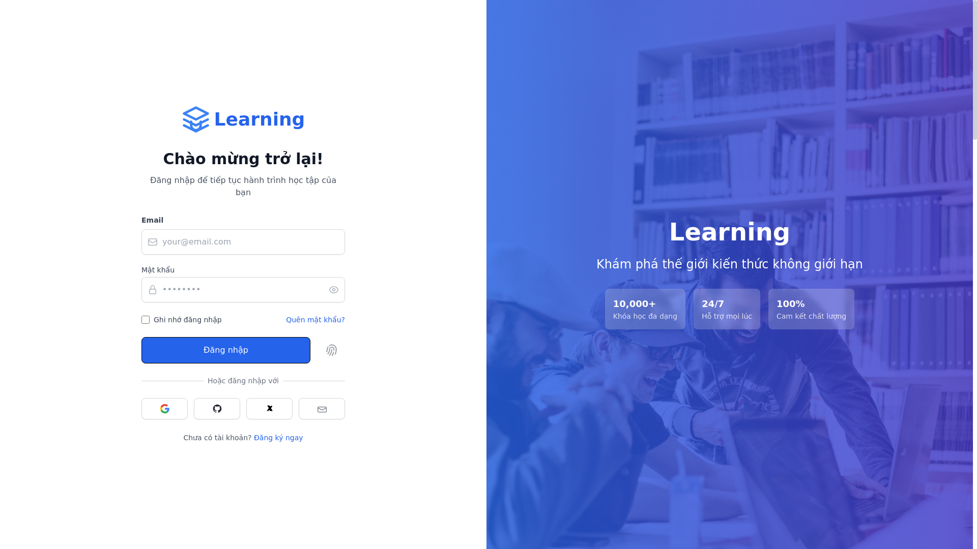website screenshot of https://campuslearning.online/