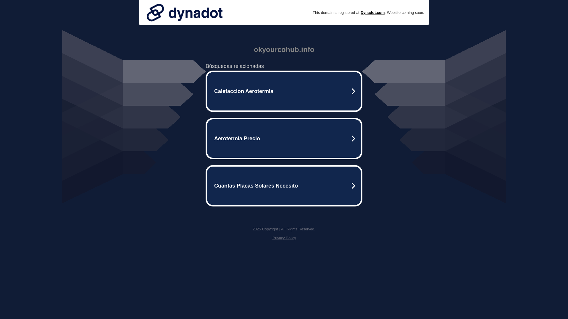website screenshot of https://okyourcohub.info/