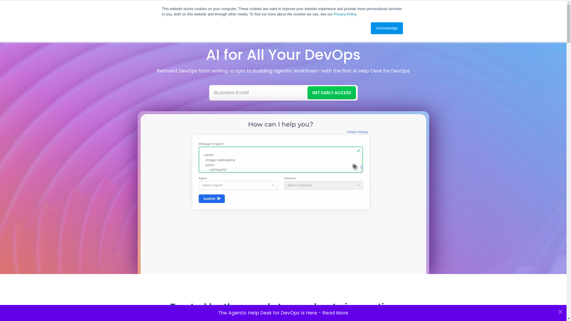 website screenshot of https://duplocloudagents.com/
