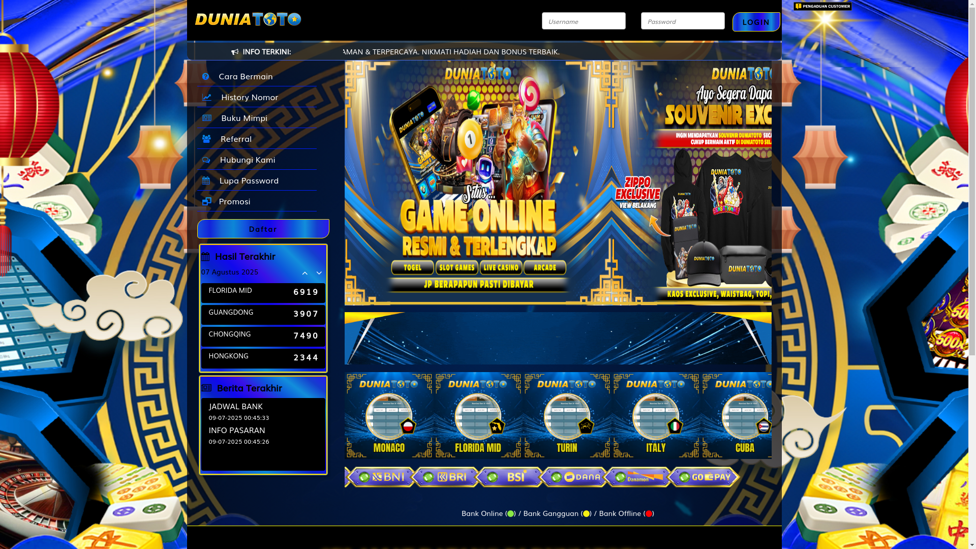 website screenshot of https://duniasenang.com/