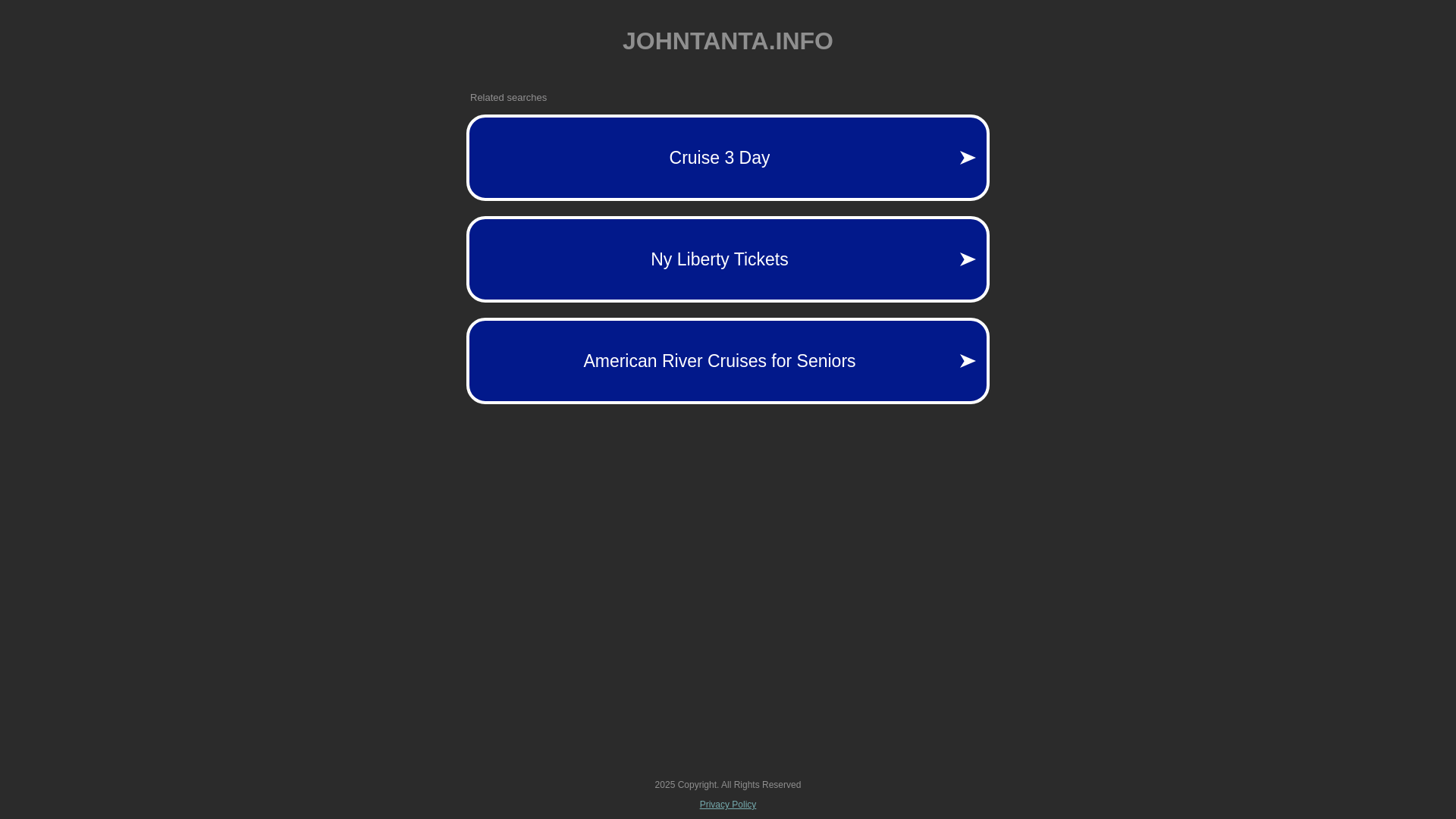 website screenshot of https://johntanta.info/