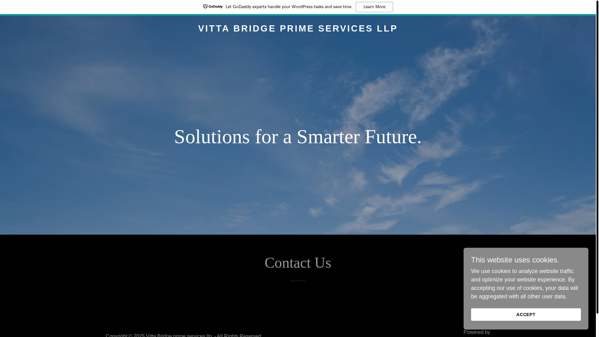 website screenshot of https://vittabridge.in/