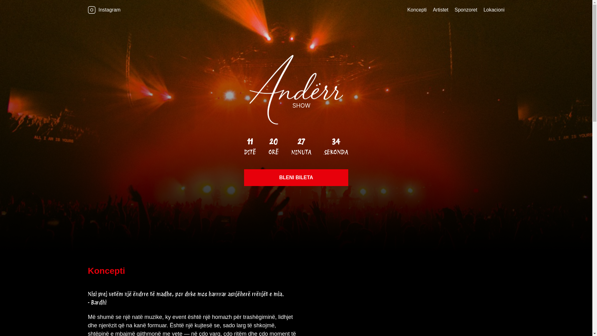 website screenshot of https://anderrshow.com/