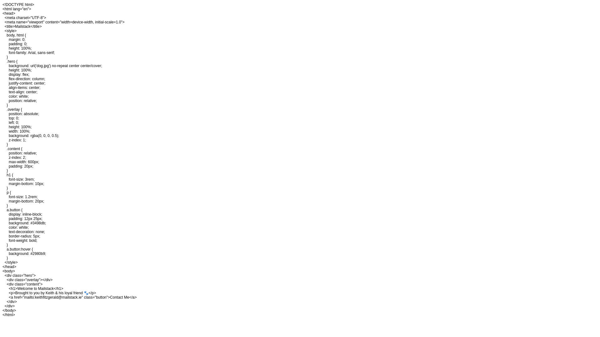 website screenshot of https://mailstack.pages.dev/