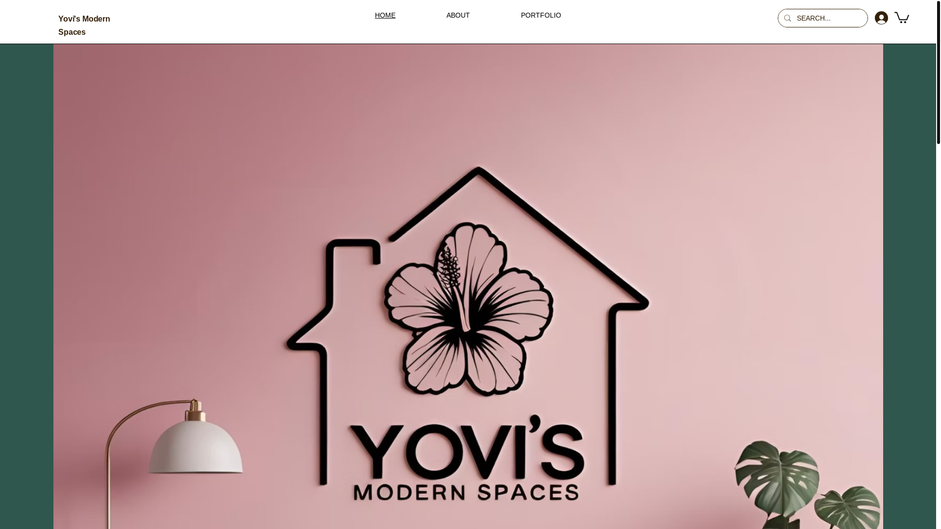 website screenshot of https://yovismodernspaces.com/