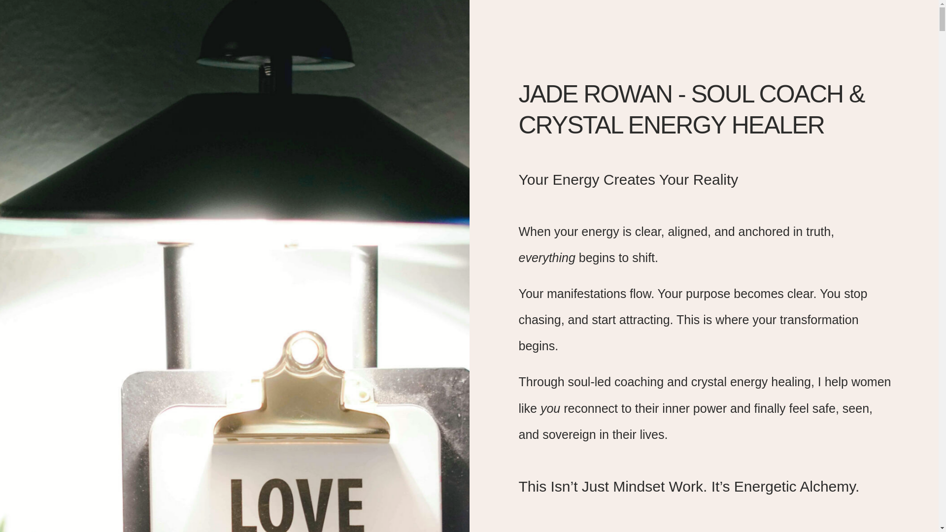 website screenshot of https://jaderowan.co.uk/