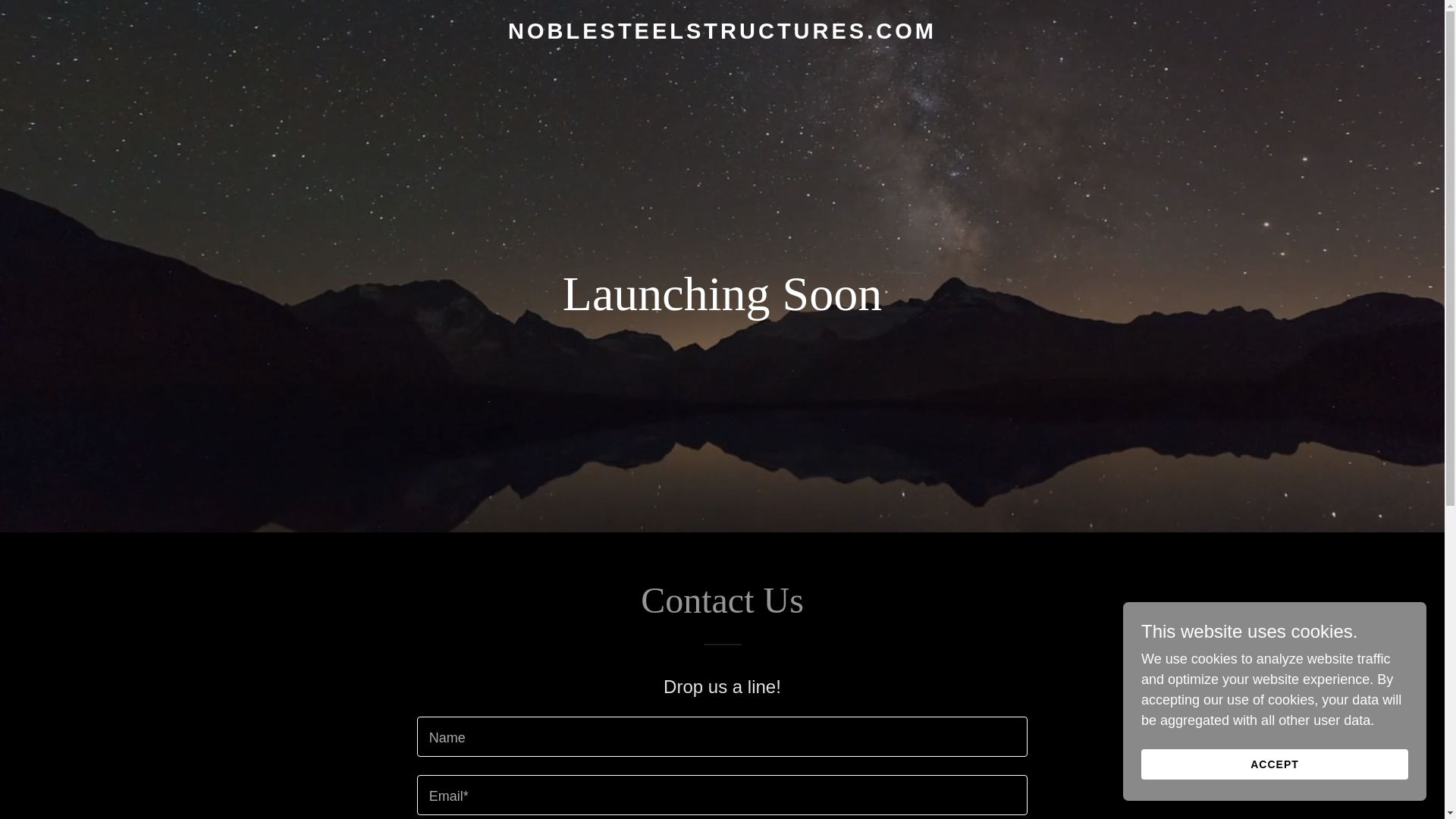 website screenshot of https://noblesteelstructures.com/