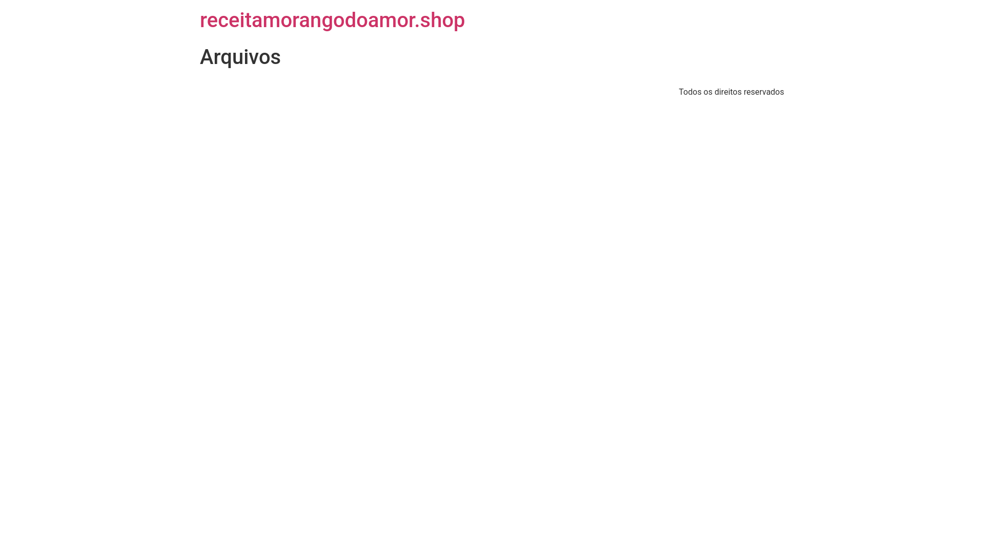 website screenshot of https://receitamorangodoamor.shop/