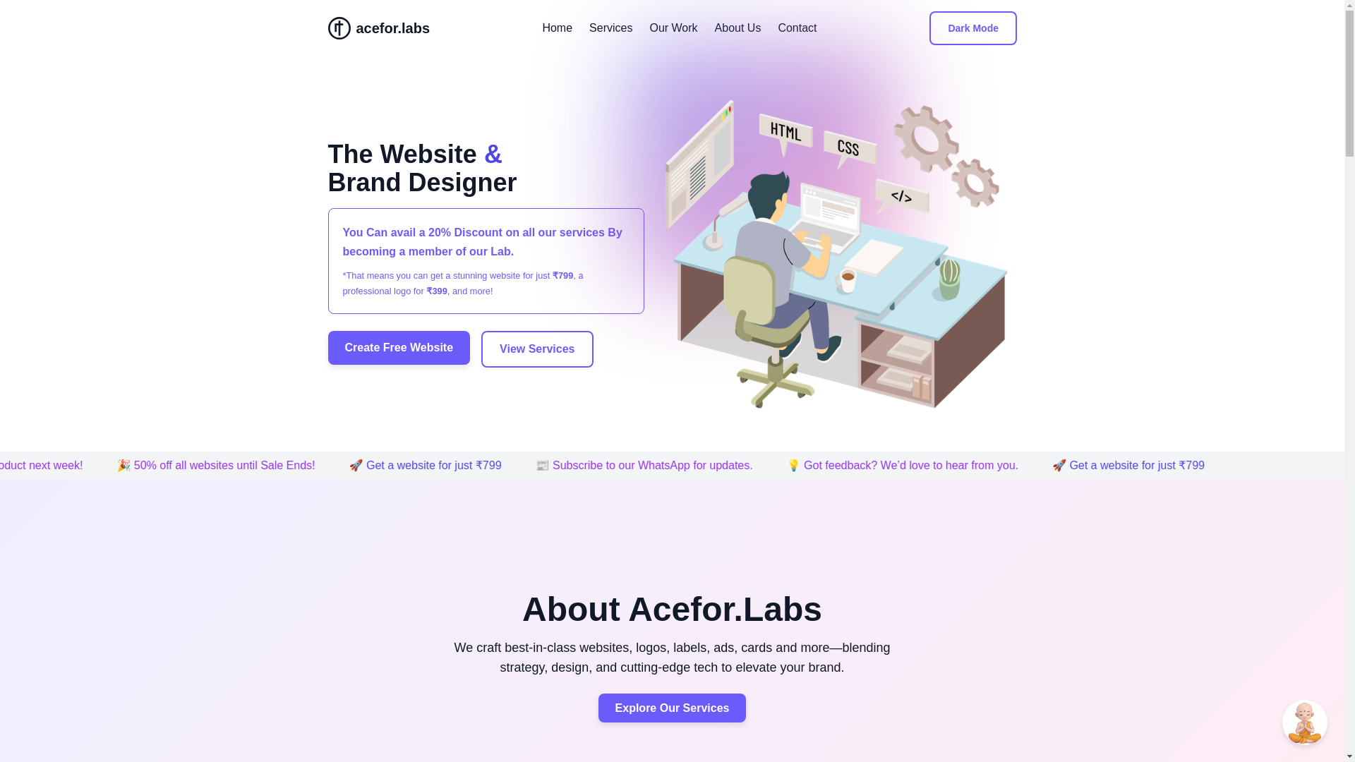 website screenshot of https://aceforlabs.pages.dev/