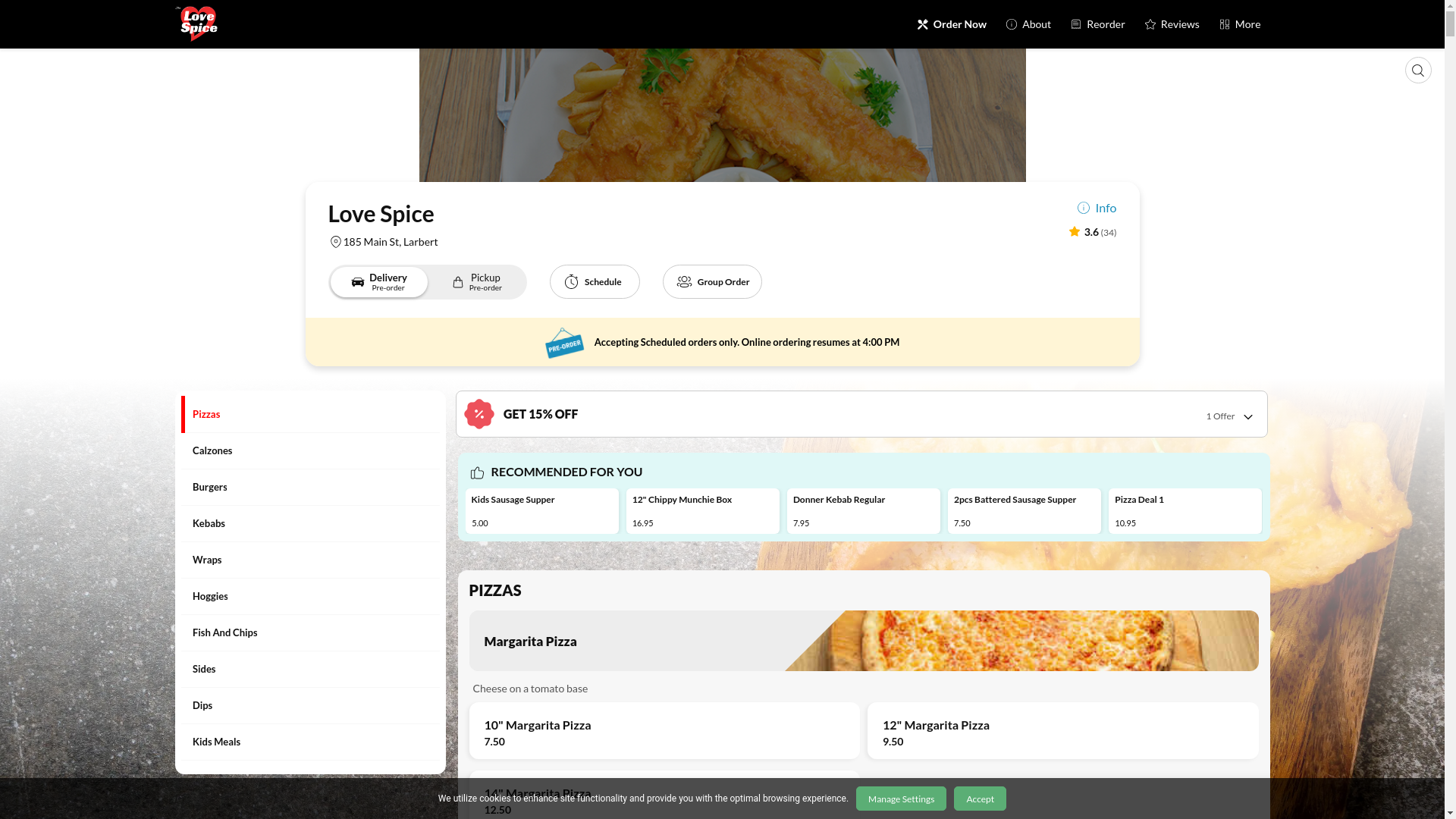 website screenshot of https://lovespiceonline.co.uk/