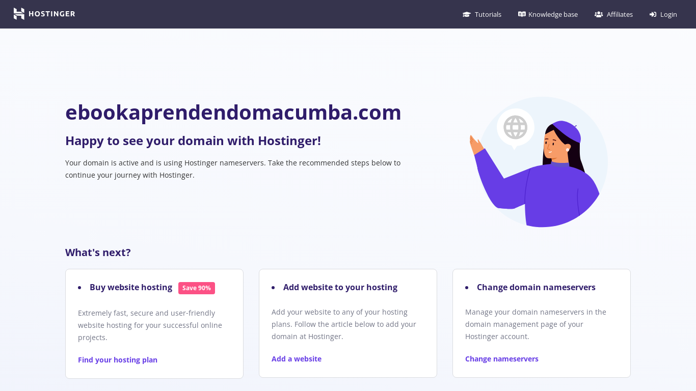 website screenshot of https://ebookaprendendomacumba.com/