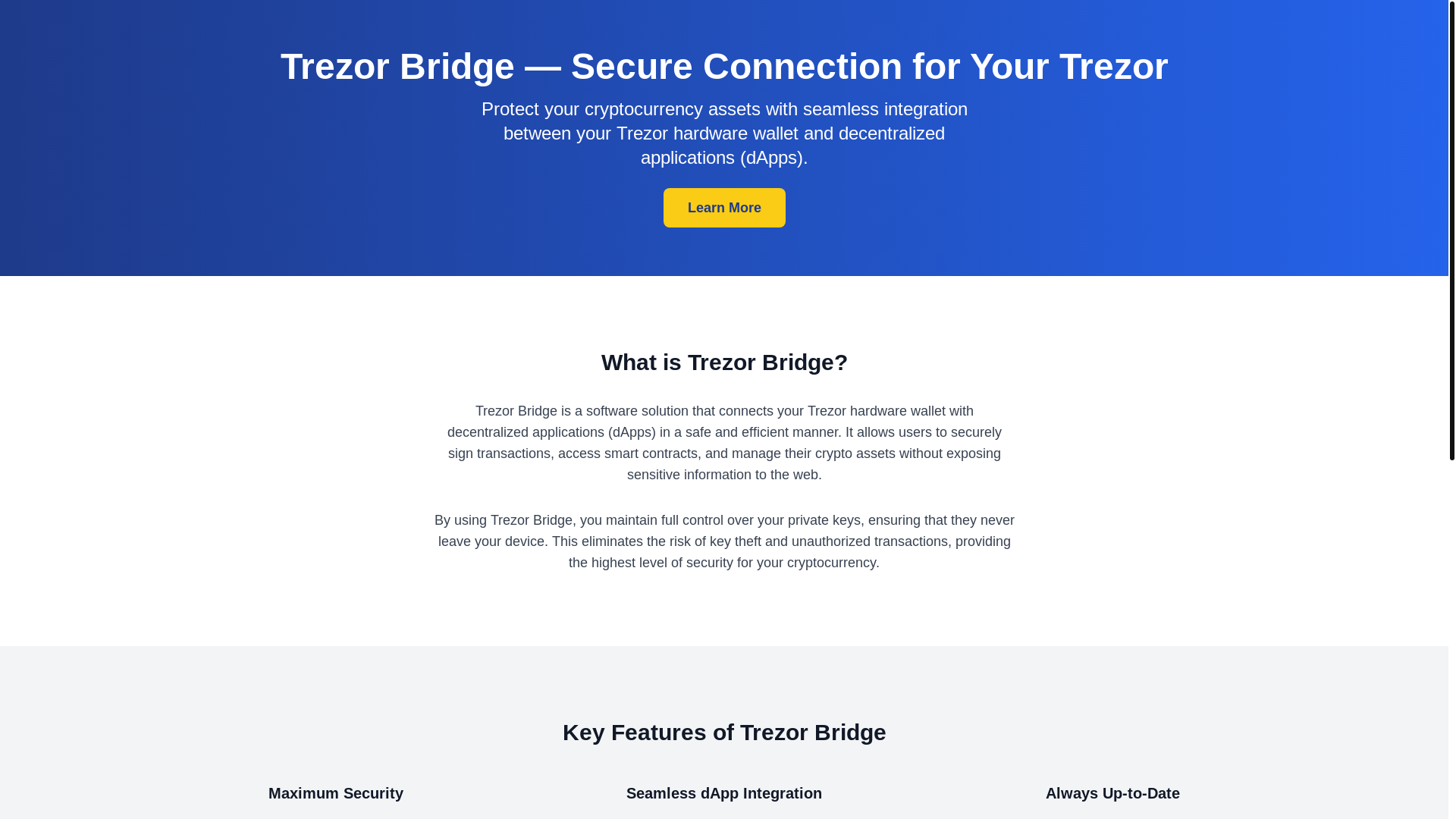 website screenshot of https://trazar--bridge.pages.dev/