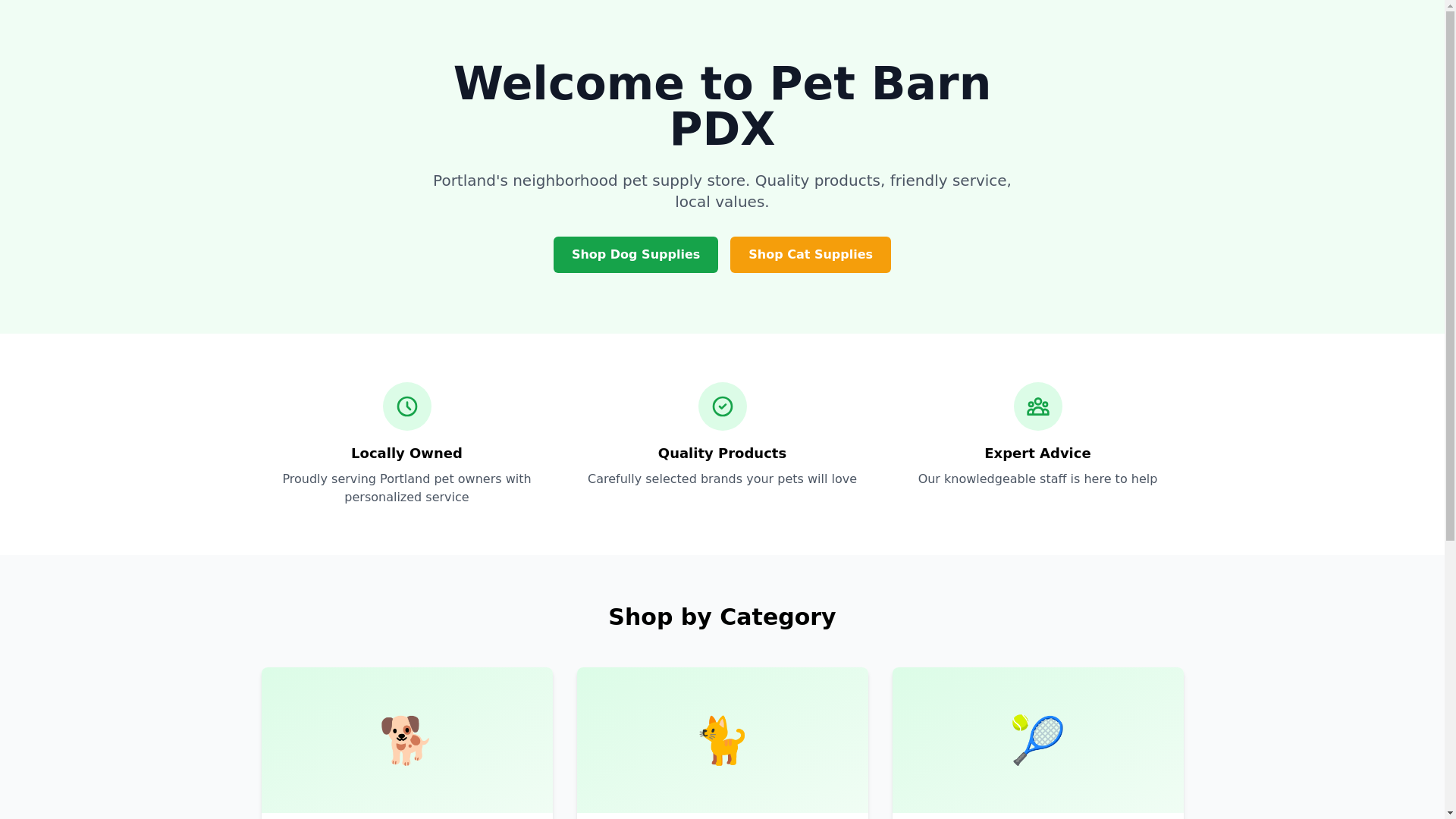 website screenshot of https://petbarnpdx-website.pages.dev/