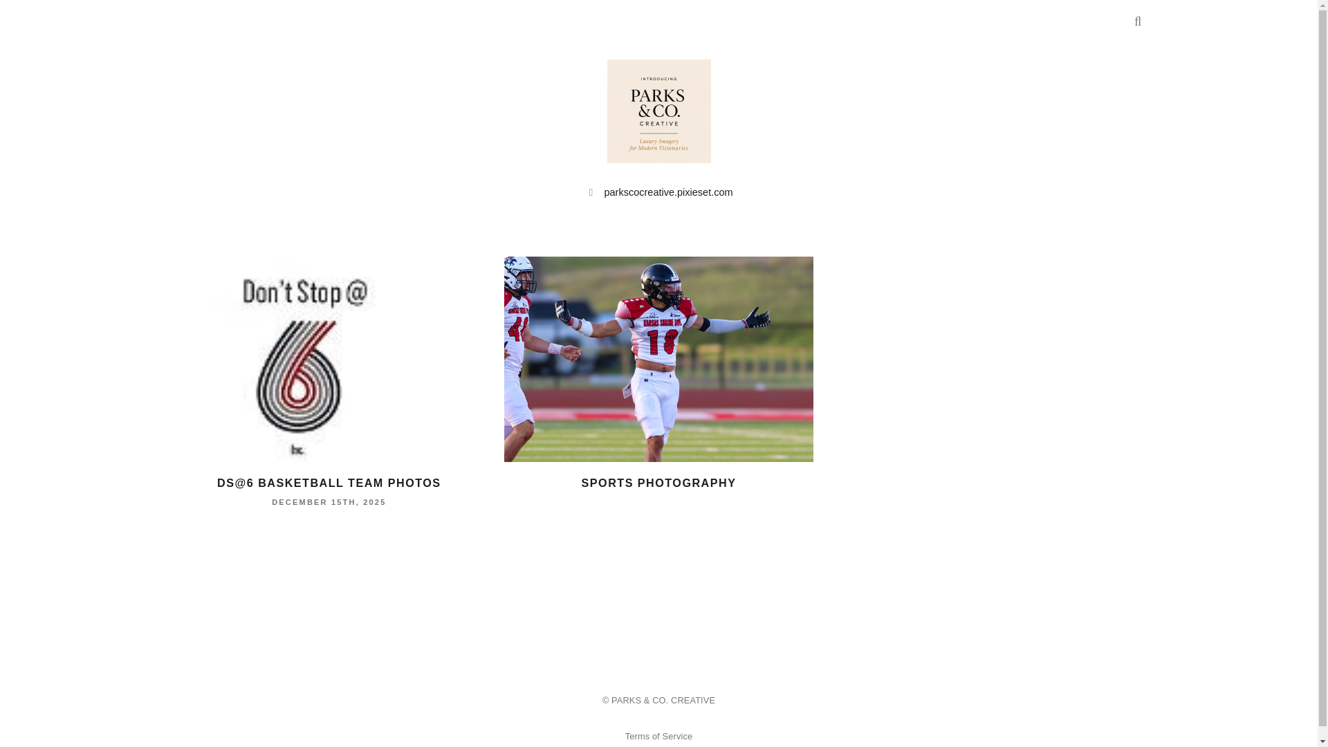 website screenshot of https://parksandcocreative.org/