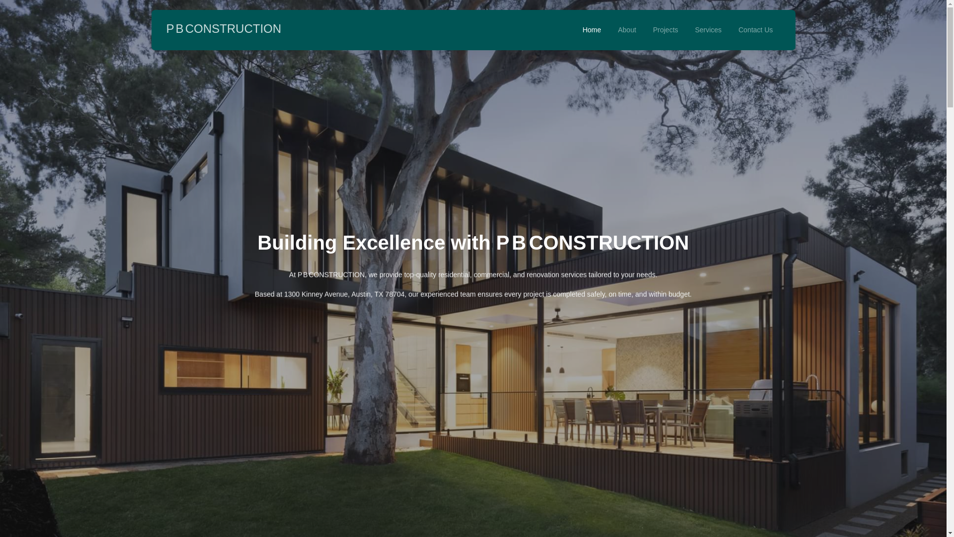 website screenshot of https://pbconstructors.pages.dev/