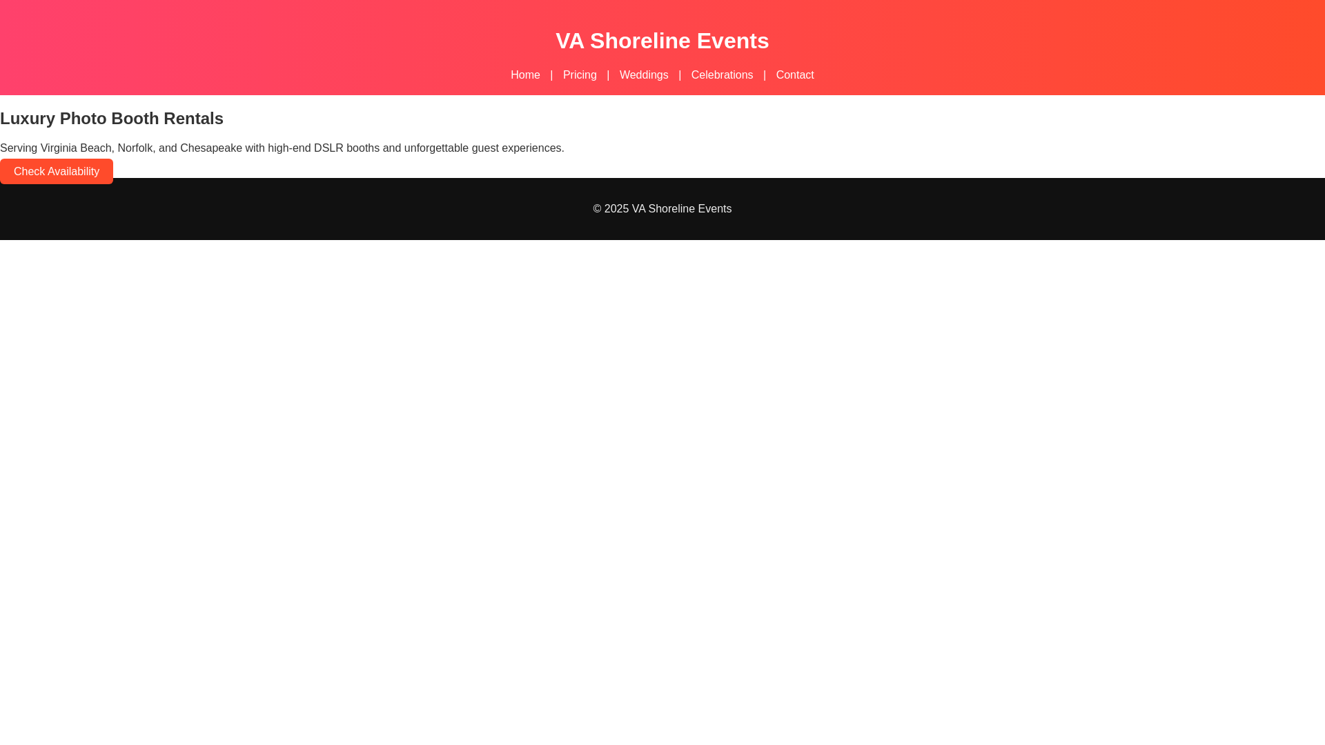 website screenshot of https://va-shoreline-events.pages.dev/