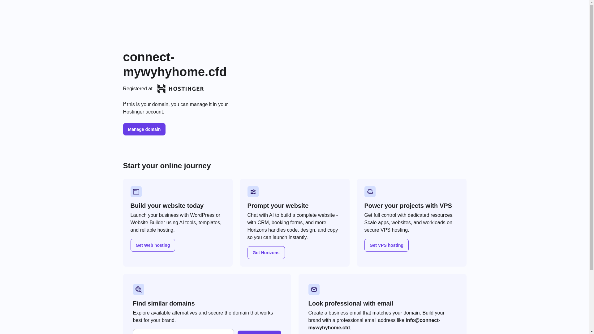 website screenshot of https://connect-mywyhyhome.cfd/