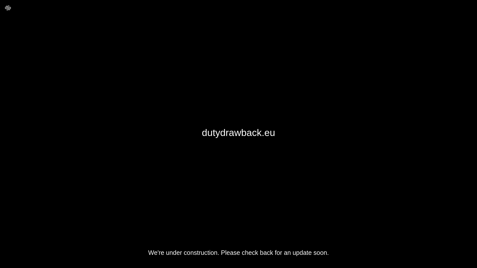 website screenshot of https://dutydrawback.eu/