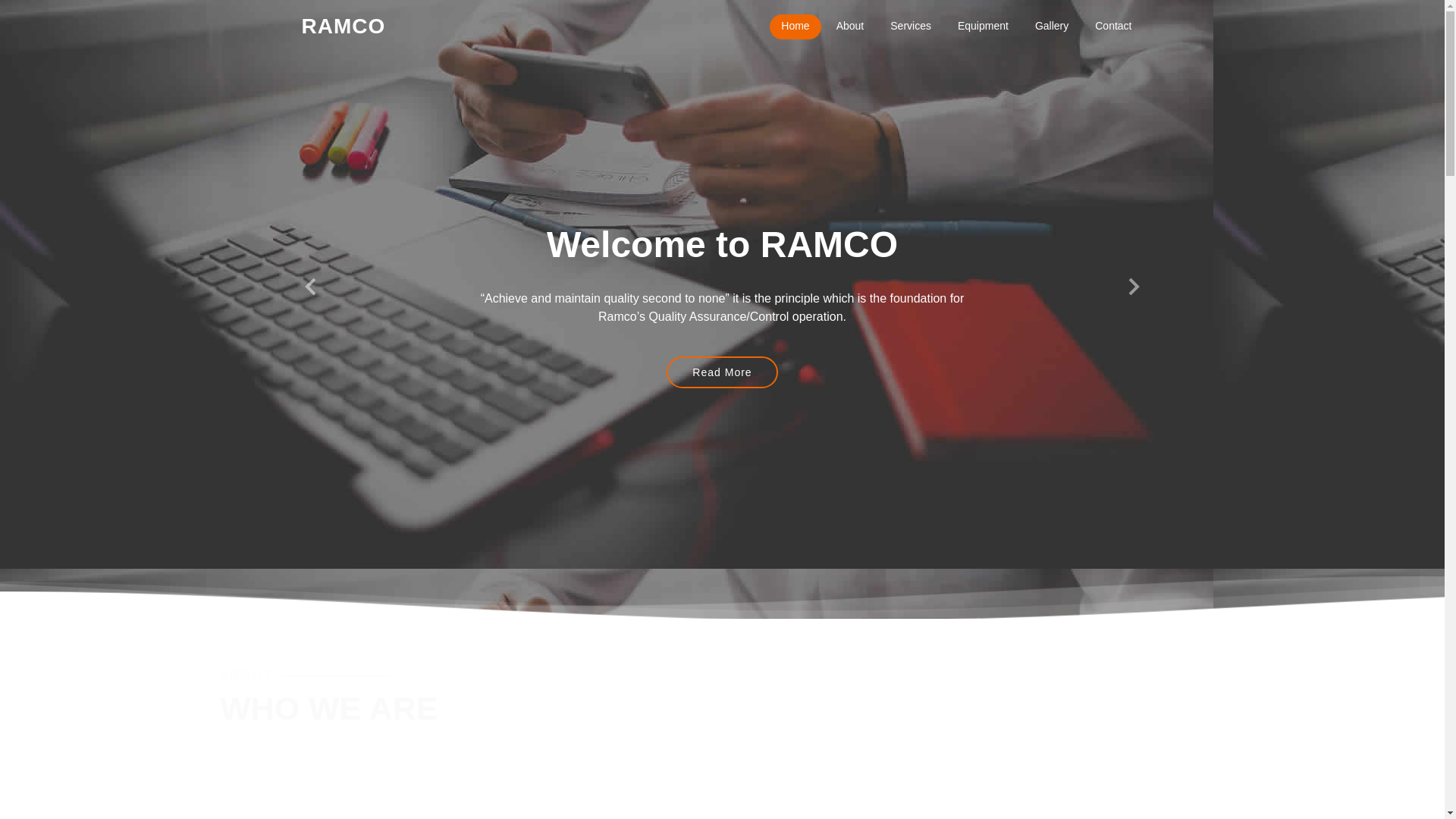 website screenshot of https://ramcous.net/