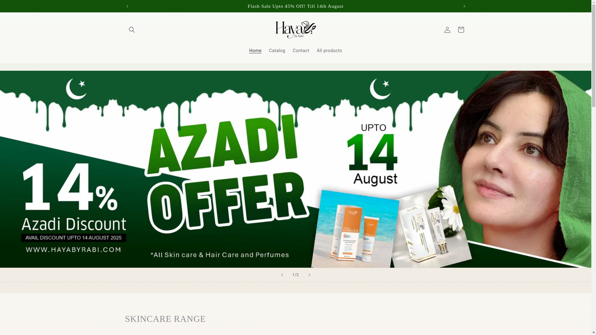website screenshot of https://hayaby-rabi.shop/