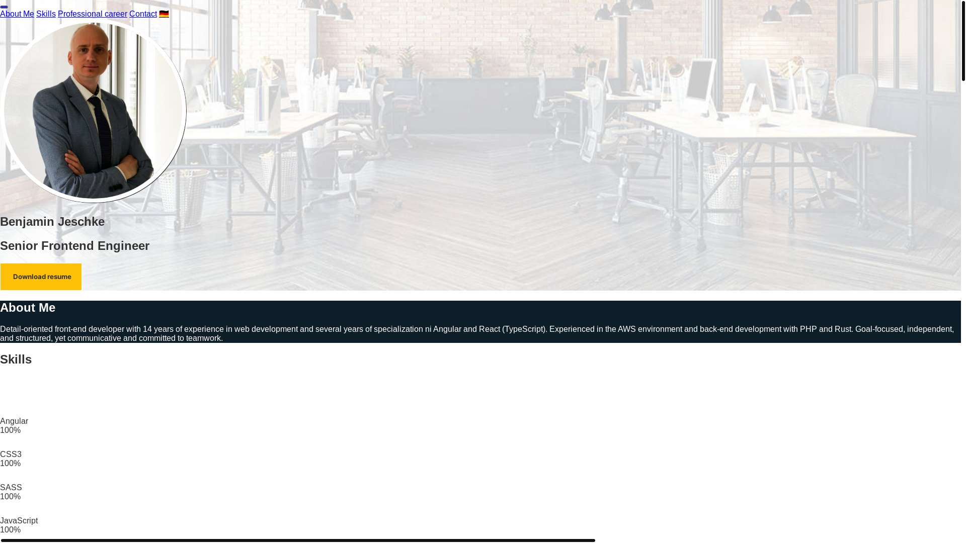website screenshot of https://benjaminjeschke.pages.dev/