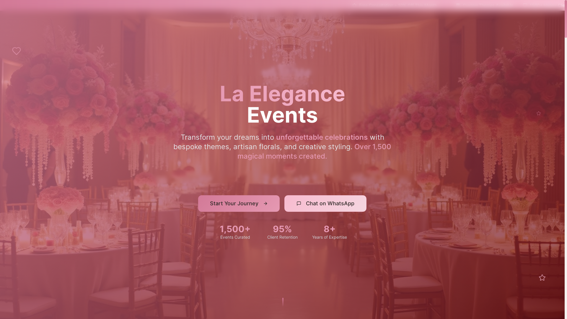 website screenshot of https://la-elegance.in/