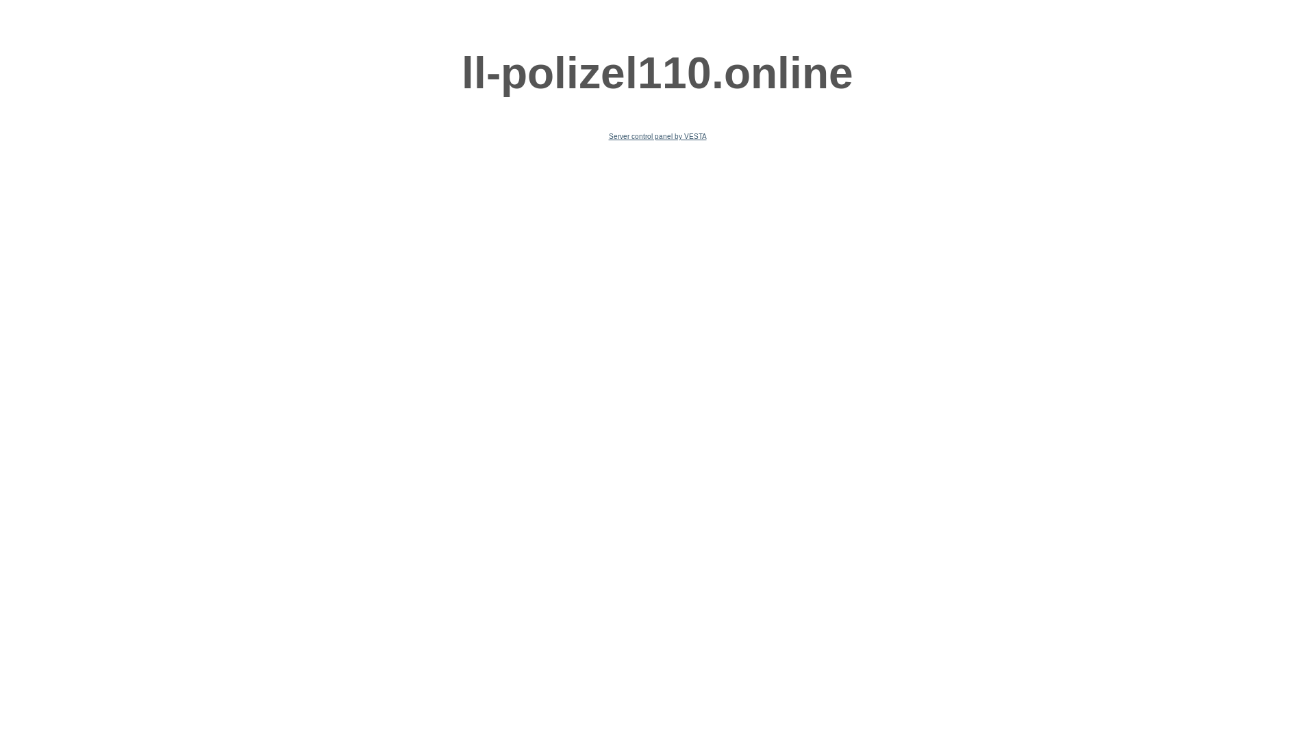 website screenshot of https://ll-polizel110.online/