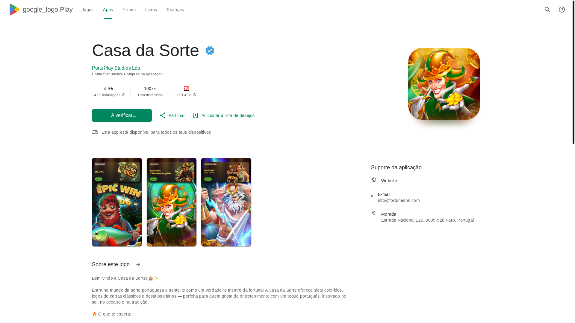 website screenshot of https://fortunespn.com/