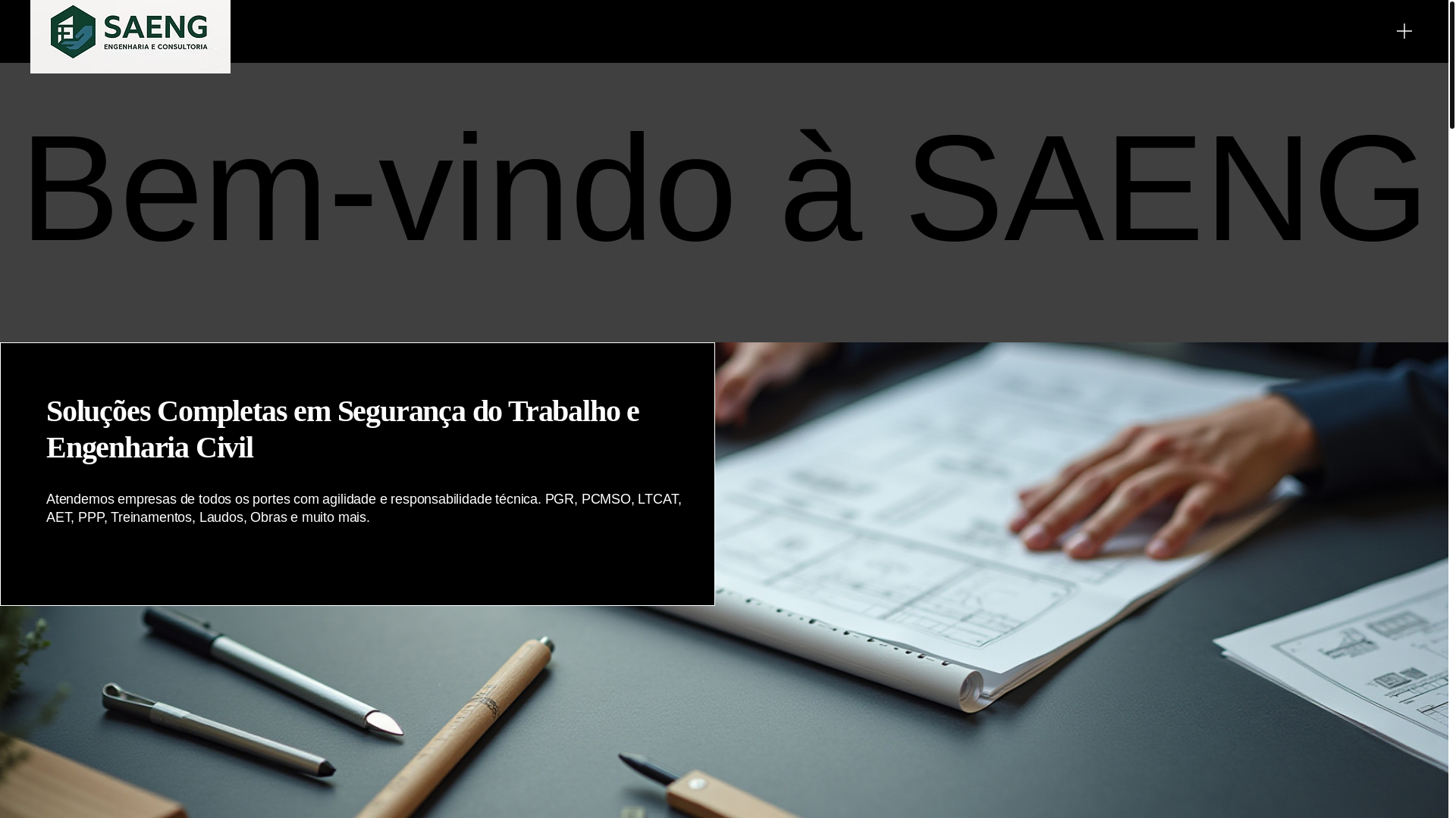website screenshot of https://saengengenharia.com.br/